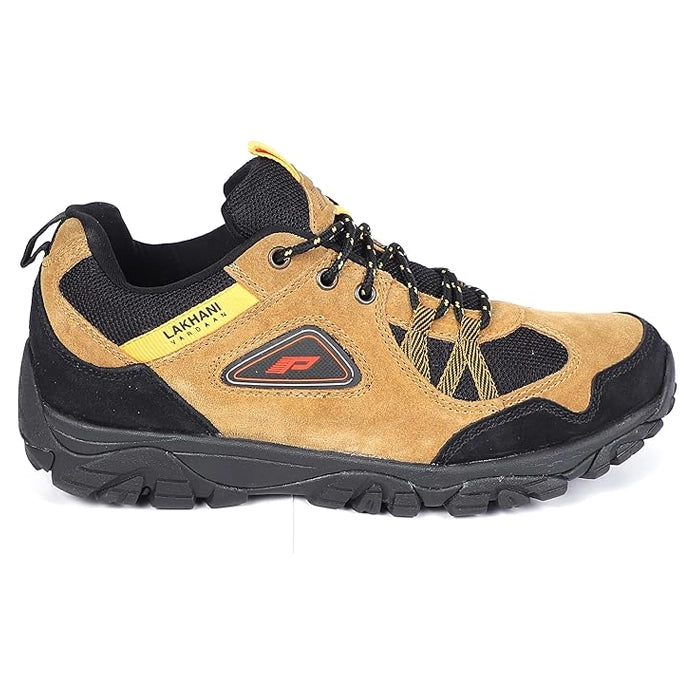 FLYO by Lakhani Vardaan Adventure Rambo Trekking and Hiking Shoes with Anti-Skid Rubber Sole & Leather Upper