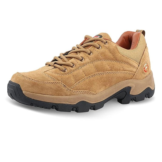 FLYO by Lakhani Vardaan Adventure Series Hiking & Trekking Shoes with Anti-Skid Rubber Sole & Leather Upper