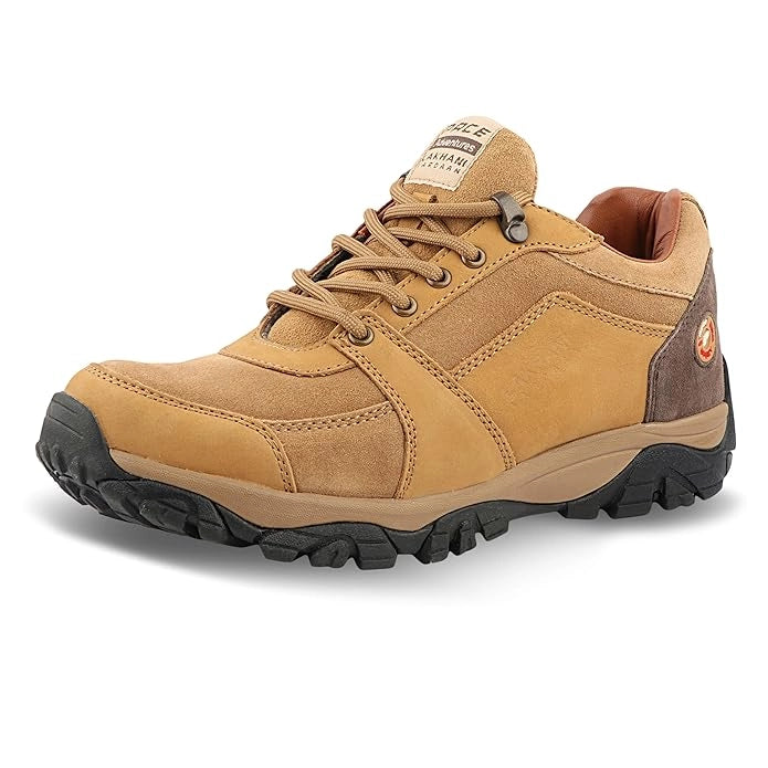 FLYO by Lakhani Vardaan Hiking & Trekking Shoes, Anti-Skid Rubber Sole, Leather Upper, Adventure Series