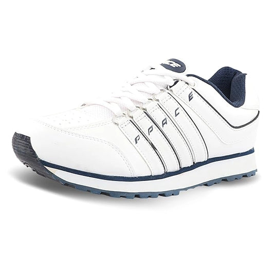 FLYO by Lakhani Vardaan Pace718 Comfortable Trendy White Outdoor Shoes with Anti-Skid Rubber Sole